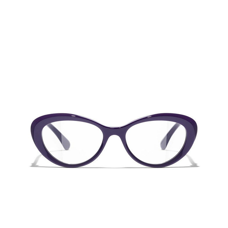 CHANEL cateye Eyeglasses 1758 purple