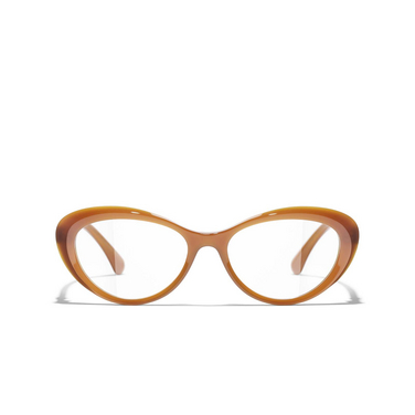 CHANEL cateye Eyeglasses 1760 light brown - front view