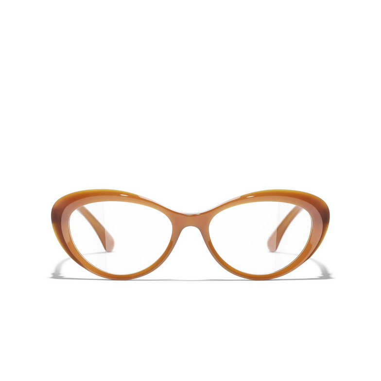 CHANEL cateye Eyeglasses 1760 light brown