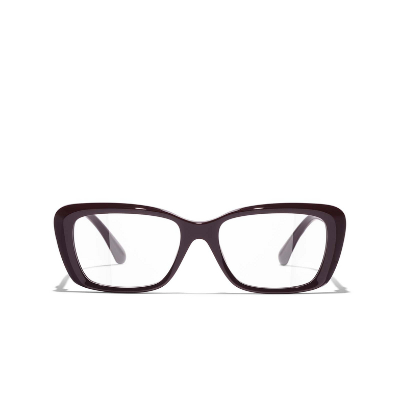 CHANEL rectangle Eyeglasses 1761 tortoise