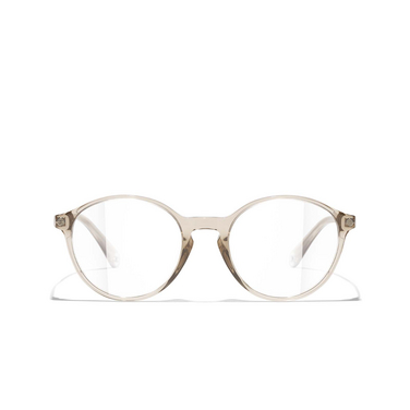 CHANEL pantos Eyeglasses 1723 taupe - front view
