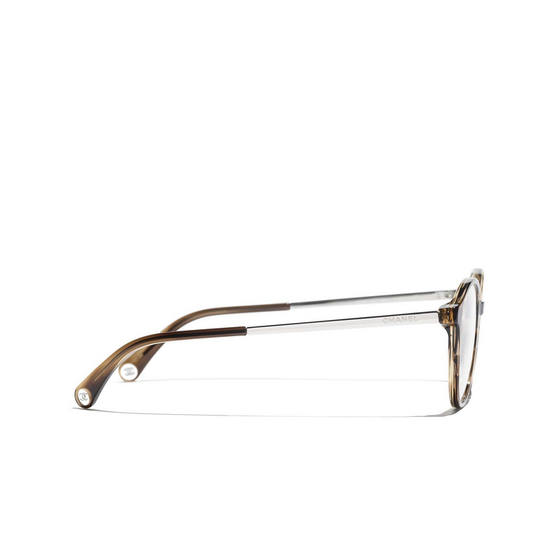 CHANEL pantos Eyeglasses 1752 brown & yellow