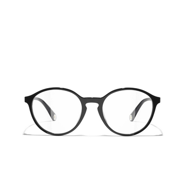 CHANEL pantos Eyeglasses C622 black - front view