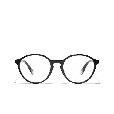 CHANEL pantos Eyeglasses C888 black - front view