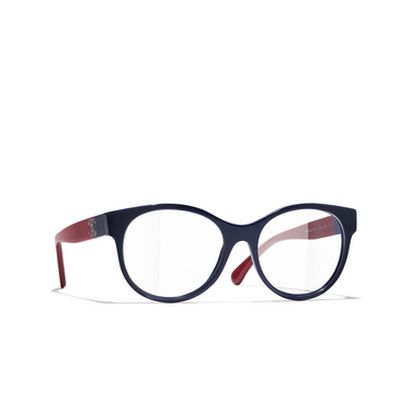 CHANEL pantos Eyeglasses 1768 blue - three-quarters view