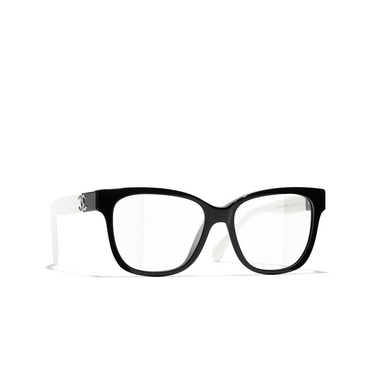 CHANEL square Eyeglasses 1656 black