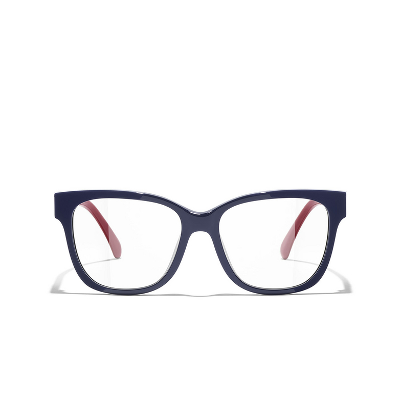 CHANEL square Eyeglasses 1768 blue