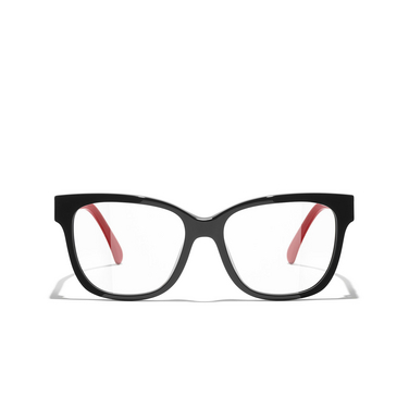 CHANEL square Eyeglasses 1771 black - front view