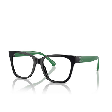 CHANEL square Eyeglasses 1772 black - three-quarters view