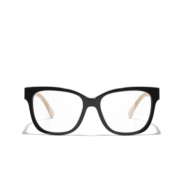 CHANEL square Eyeglasses C534 black - front view