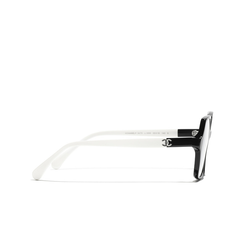 CHANEL square Eyeglasses 1656 black