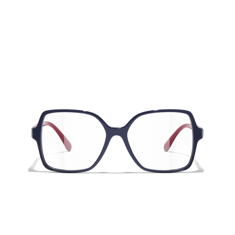 CHANEL square Eyeglasses 1768 blue
