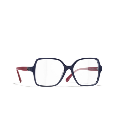 CHANEL square Eyeglasses 1768 blue