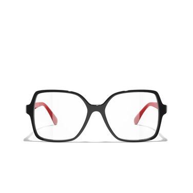 CHANEL square Eyeglasses 1771 black - front view