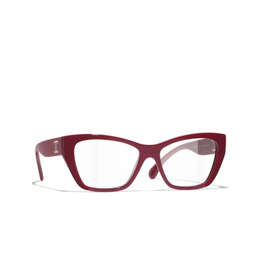 Gafas para graduar ojo de gato CHANEL 1759 red - Vista tres cuartos