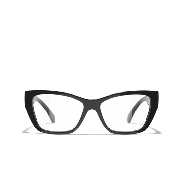 Gafas para graduar ojo de gato CHANEL C535 black - Vista delantera