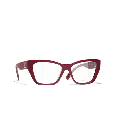 CHANEL square Eyeglasses 1759 red - three-quarters view