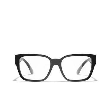 CHANEL square Eyeglasses C501 black - front view