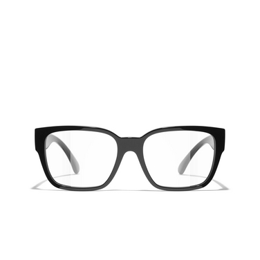 CHANEL square Eyeglasses C535 black - front view