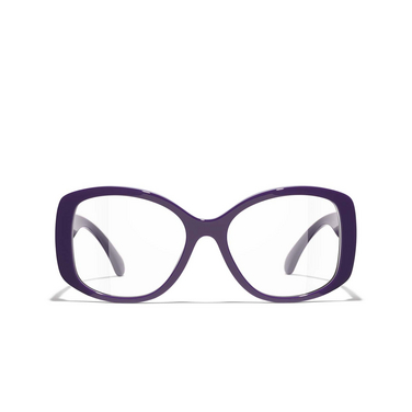 CHANEL butterfly Eyeglasses 1758 purple - front view