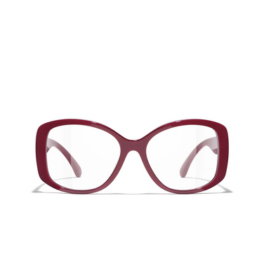 CHANEL butterfly Eyeglasses 1759 red - front view