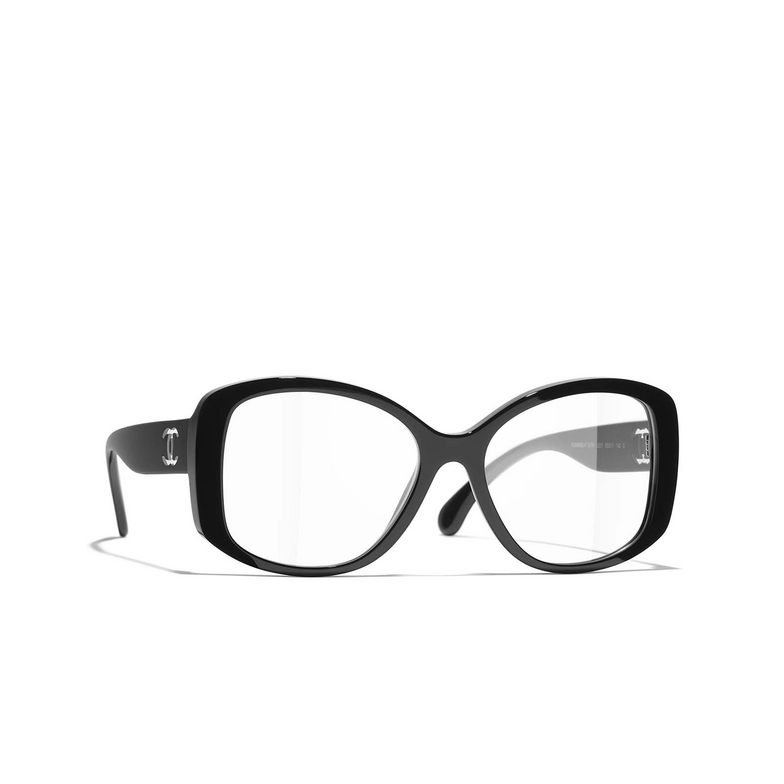 CHANEL butterfly Eyeglasses C501 black