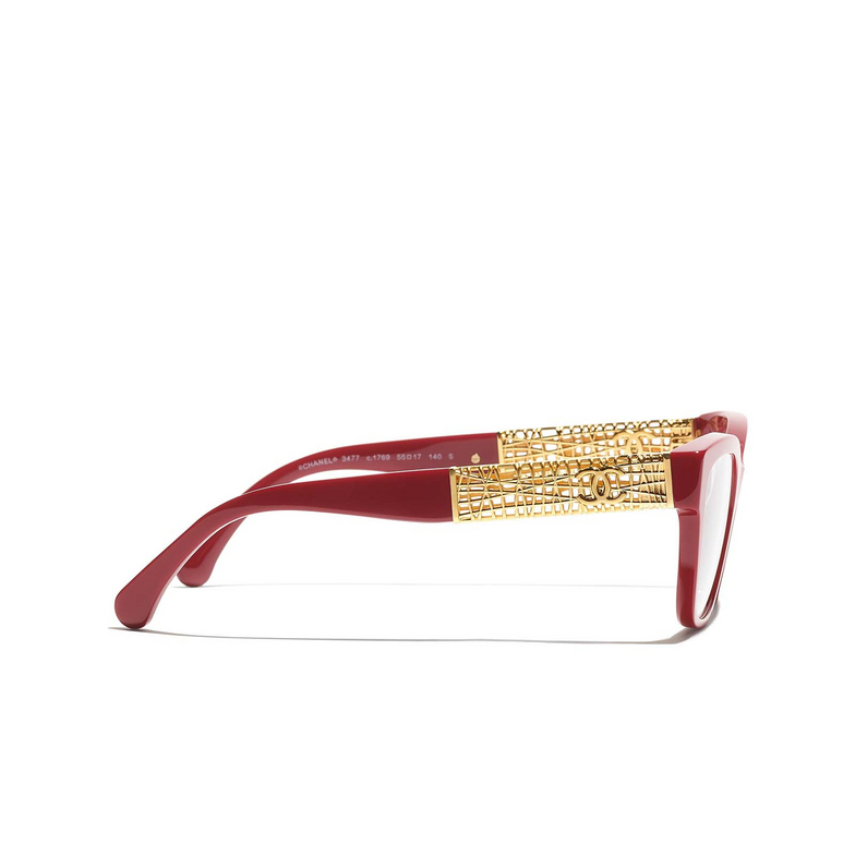 CHANEL cateye Eyeglasses 1769 dark red