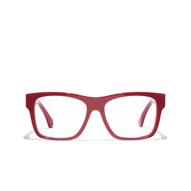 CHANEL square Eyeglasses 1769 dark red - front view