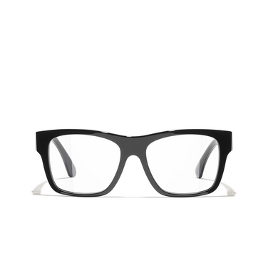 CHANEL square Eyeglasses C622 black - front view