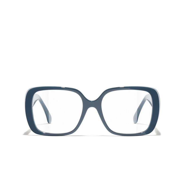 CHANEL square Eyeglasses 1790 blue grey