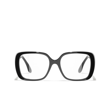 CHANEL square Eyeglasses C622 black - front view