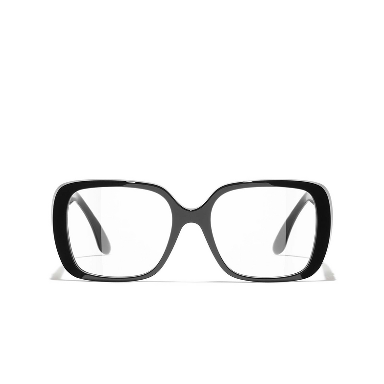 CHANEL square Eyeglasses C622 black