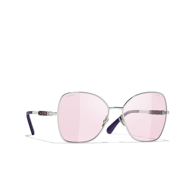 Solaires papillon CHANEL C124P5 silver