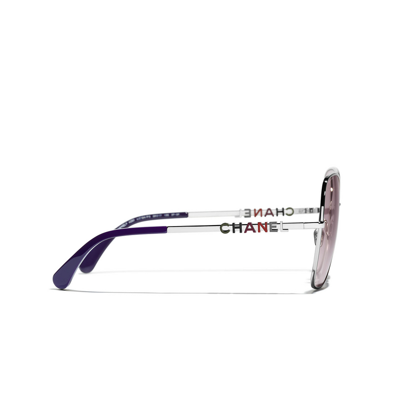 CHANEL butterfly Sunglasses C124P5 silver