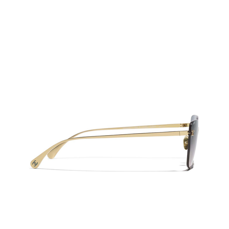 CHANEL Katzenaugenförmige sonnenbrille C395S3 gold