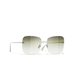 Gafas de sol cuadradas CHANEL C124E1 silver