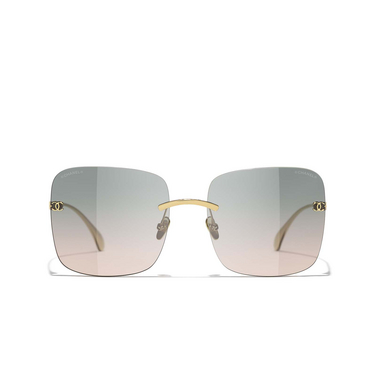 CHANEL square Sunglasses C395S3 gold - front view