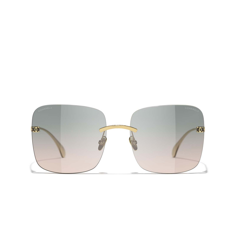 CHANEL quadratische sonnenbrille C395S3 gold