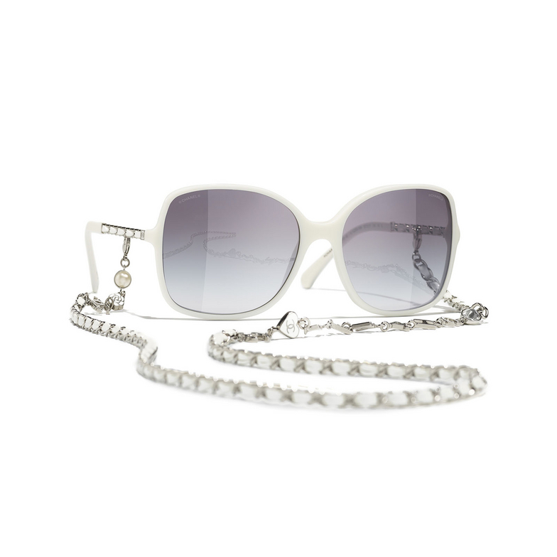 CHANEL square Sunglasses 1255S6 white