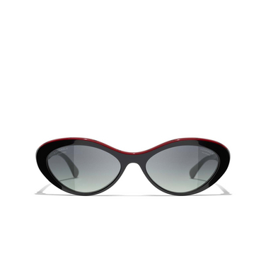 Solaires ovales CHANEL 1794S8 black - Vue de face