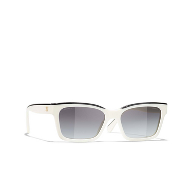 CHANEL square Sunglasses 1763S6 white - three-quarters view