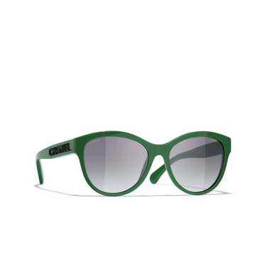 CHANEL panto sonnenbrille 1774S6 green - Dreiviertelansicht