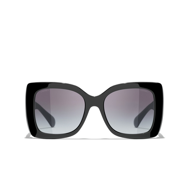 CHANEL square Sunglasses 1047S6 black - front view