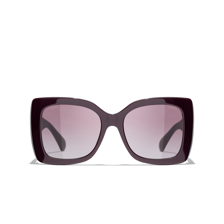 CHANEL quadratische sonnenbrille 1461S1 burgundy