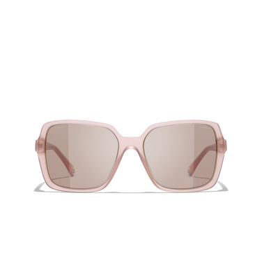 CHANEL square Sunglasses 17334R light pink - front view