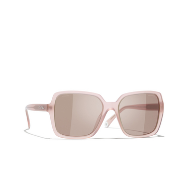CHANEL square Sunglasses 17334R light pink - three-quarters view