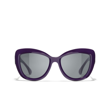 CHANEL Schmetterlingsförmige sonnenbrille 1758S4 purple - Vorderansicht