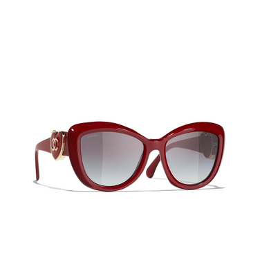 CHANEL butterfly Sunglasses 1759S6 red - three-quarters view