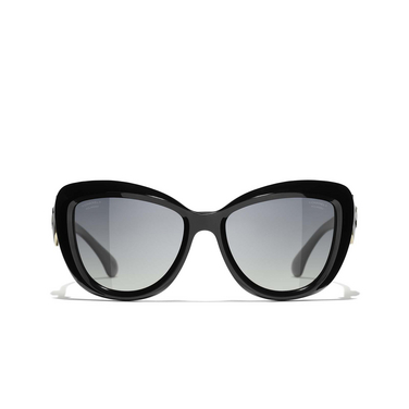 CHANEL Schmetterlingsförmige sonnenbrille C622S8 black - Vorderansicht