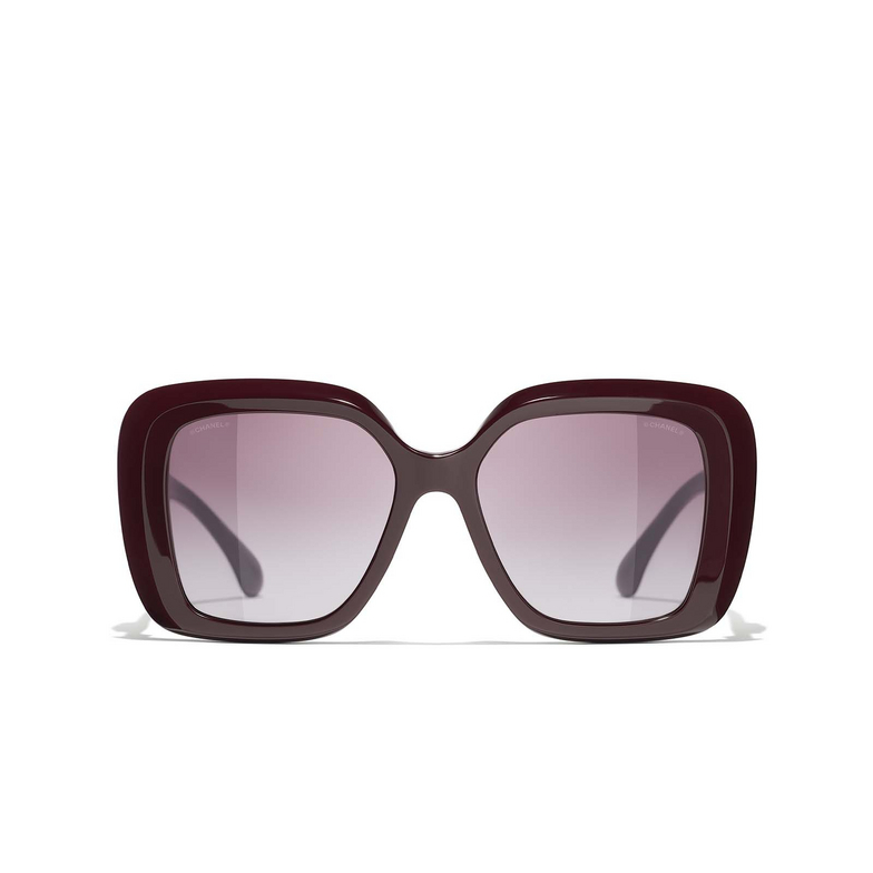 CHANEL square Sunglasses 1461S1 burgundy